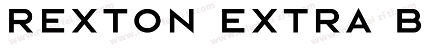 Rexton Extra Bold ExtraBold字体转换